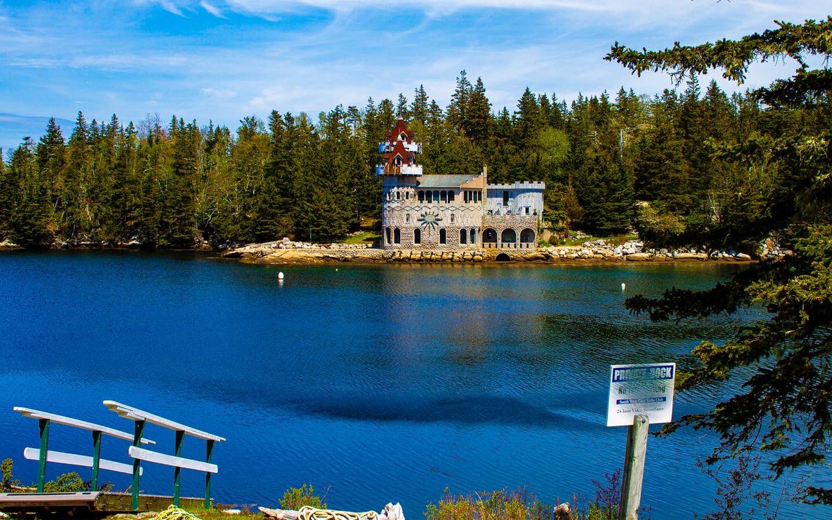 Did you know we have a castle in Southshore Nova Scotia? For 2 years I had heard about this castle but had no idea where to find it. A few years ago my husband and I set out one day to find it and I had success. It was the winter months and it had a little bit of snow on it.