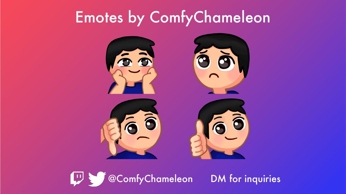 ComfyChameleon's tweet image. #emoteartist