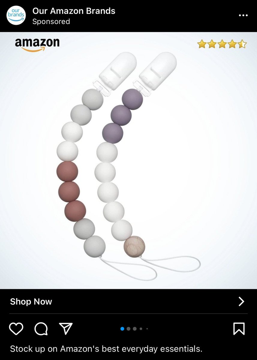 TechniKvrl's tweet photo. I thought these were anal beads…but they’re pacifier clips lol! #mydirtymind #imeantechnicallymostthingscanbe https://t.co/n7hklWQRFt