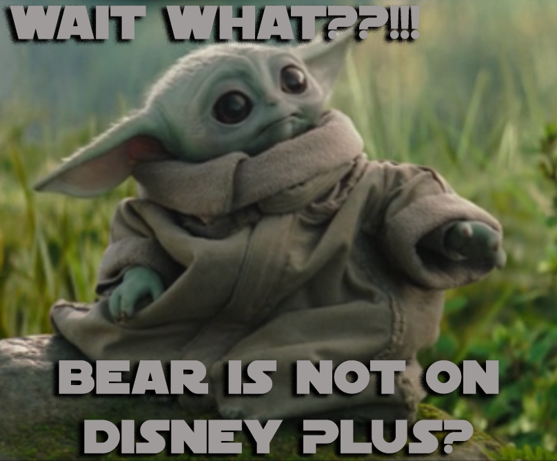 disneyplusbear's tweet photo. We want Bear, so does Grogu! @DisneyPlus #DisneyPlusBear https://t.co/KuVGfWvwRT