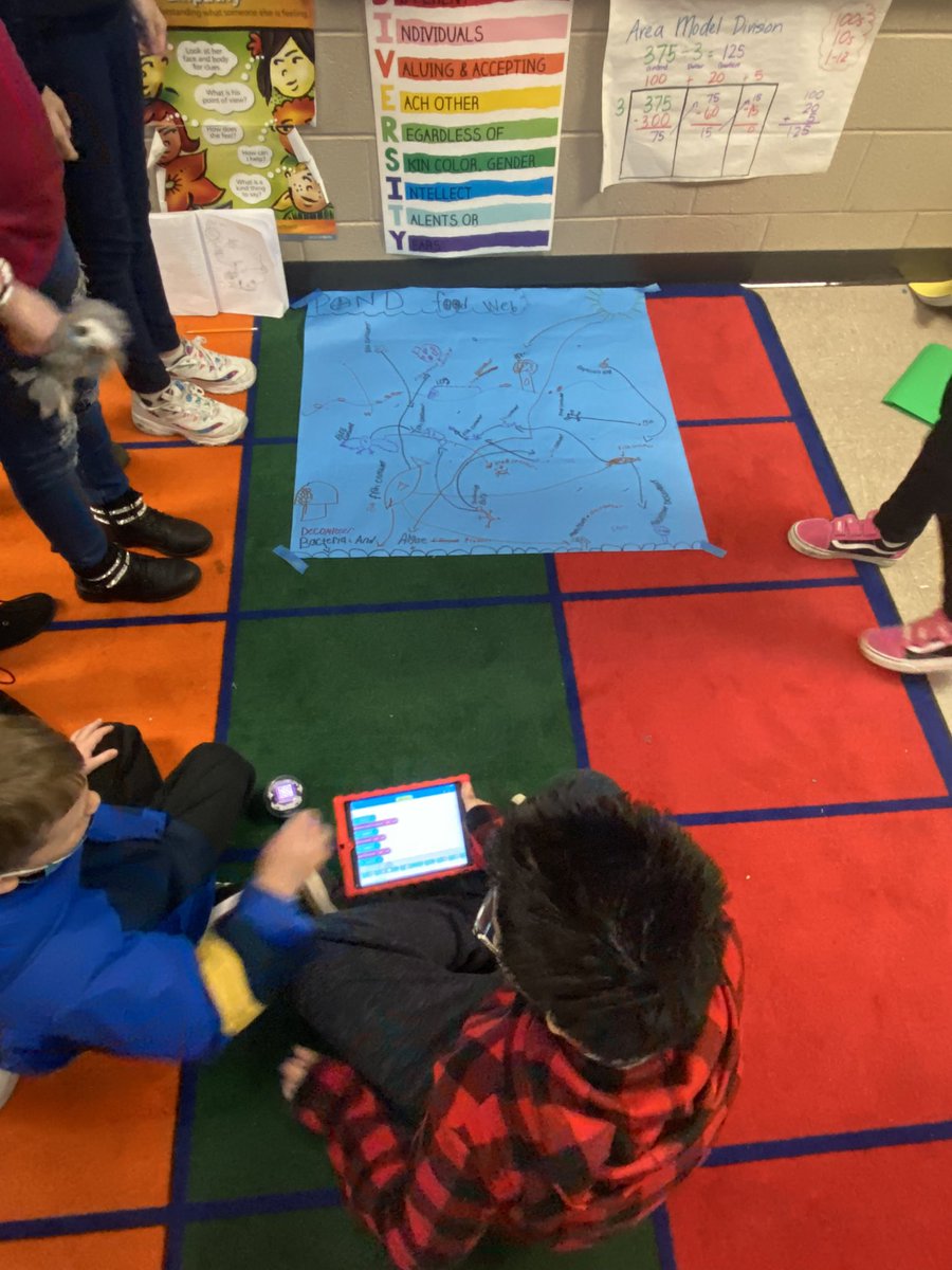 bjonesteaches's tweet photo. Coding @Sphero bots for Ecosystem Food Webs! @MabletonES @TeamGrizzle2006 @STEMcobb #ultimatelearningexperience https://t.co/e38eTUDYkZ