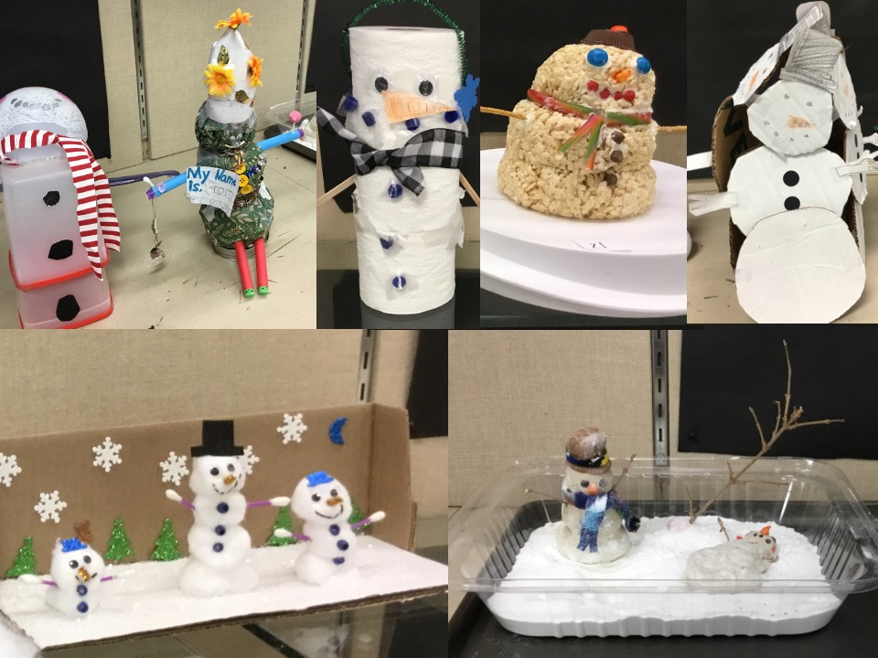 So many awesome entries in the "Want to Build a Snowman?" contest that raised money for the Janesville Science Olympiad team!  Thank you to all who participated and donated to support the team, and thank you to <a href="/Target/">Target</a> #T1792 for donating the gift cards to give away as prizes!