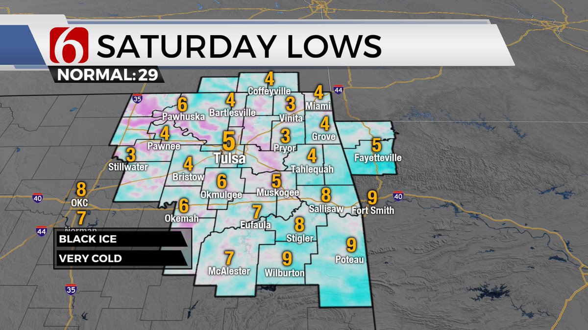 Tonight will be the coldest night of the season with single digit lows!