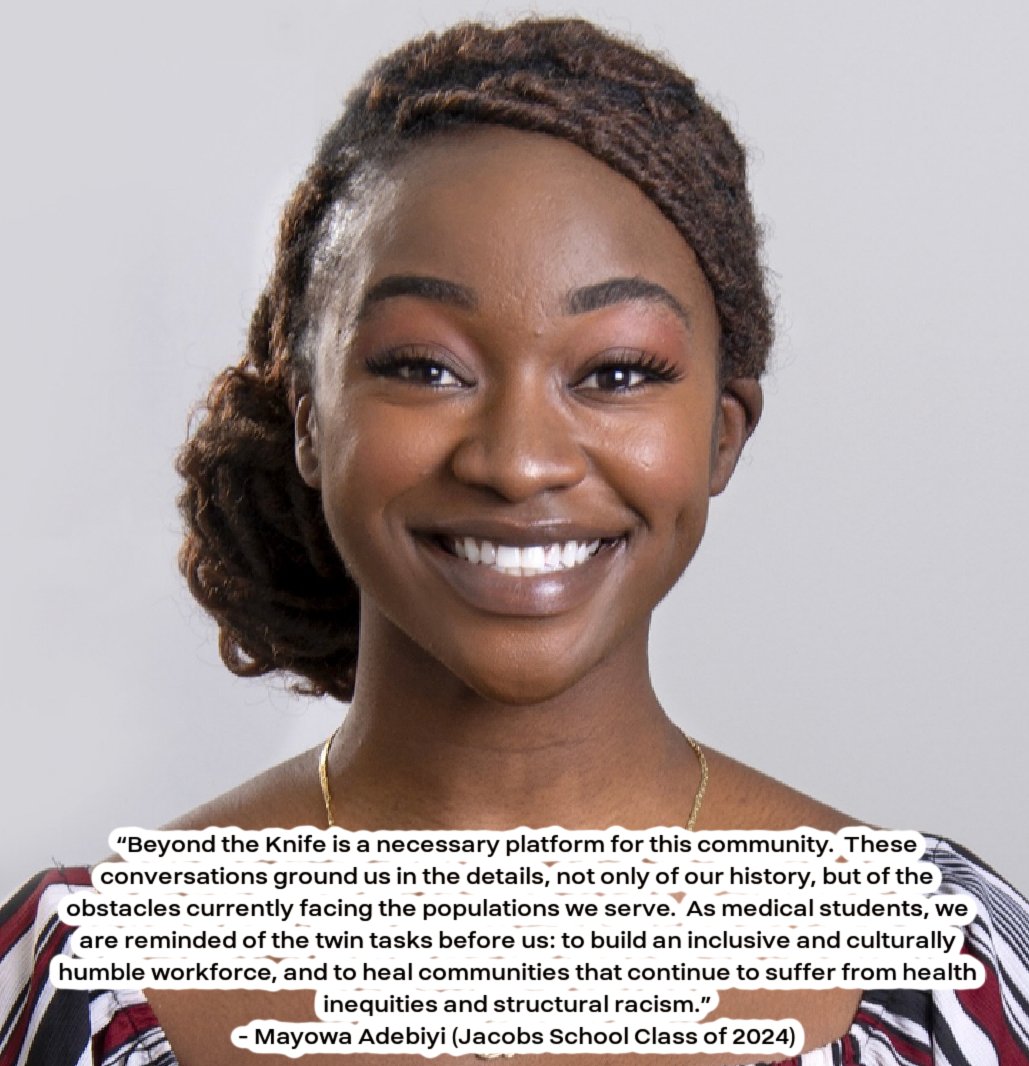 Department of Surgery | University at Buffalo (@ubsurgery) on Twitter photo Join in for the 2nd Annual BEYOND THE KNIFE Endowed Lecture, presented to you by UB Department of Surgery on February 10th, 5pm EST ! 
Mayowa Adebiyi will be one of this year's event panelists.
To register : sunybuffalo.imodules.com/controls/email… Join in for the 2nd Annual BEYOND THE KNIFE Endowed Lecture, presented to you by UB Department of Surgery on February 10th, 5pm EST ! 
Mayowa Adebiyi will be one of this year's event panelists.
To register : sunybuffalo.imodules.com/controls/email…