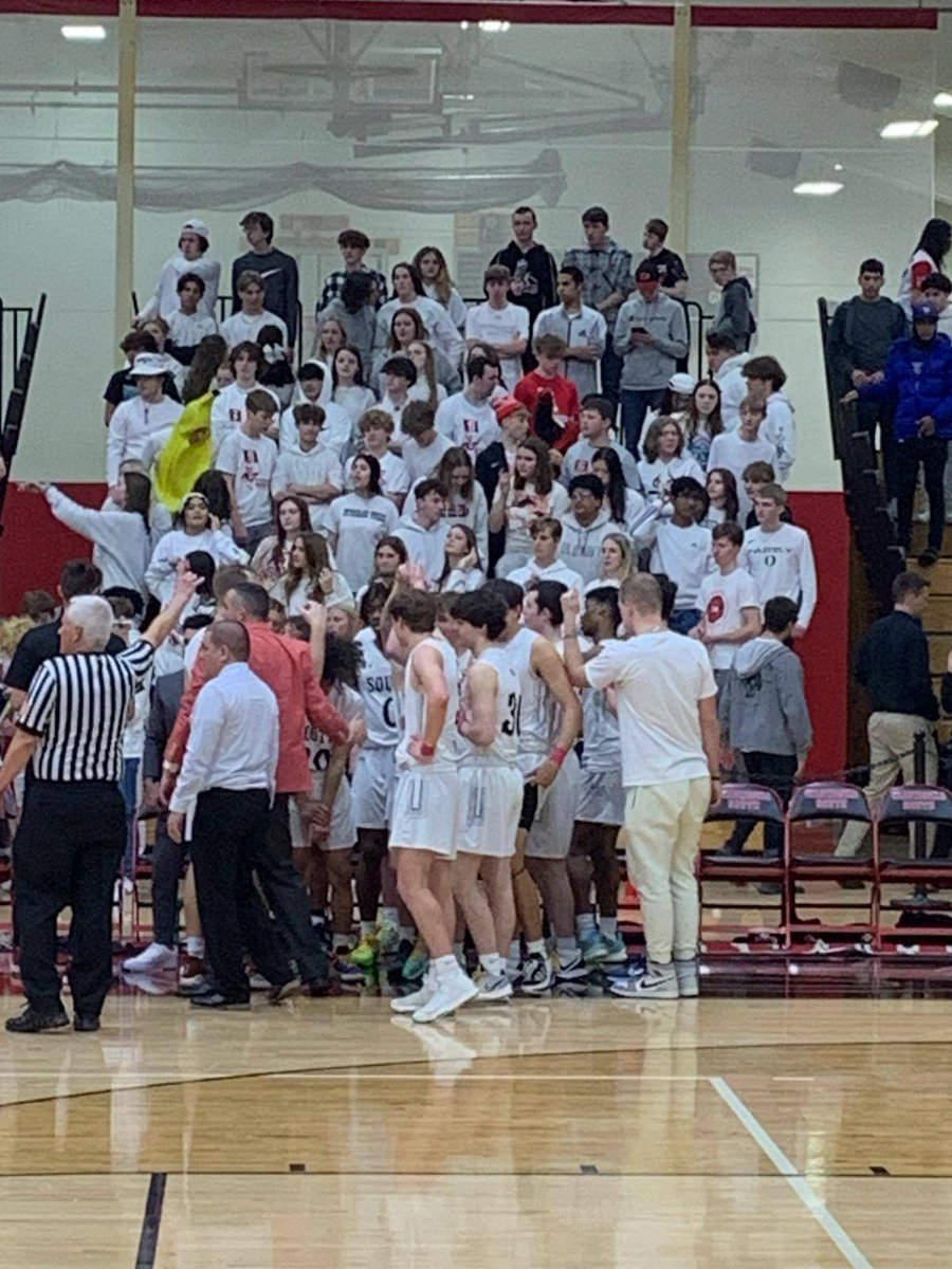 Varsity <a href="/sha_hoops/">Waukesha South Boys Basketball</a> takes the win on home turf, vs crosstown rival Waukesha West! #BlackshirtPride #BeLegendary <a href="/WSHSfans/">WSHS Student Section</a> <a href="/GOYABlackshirts/">WS Blackshirts</a>