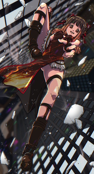 大庭樹里、衣装アレンジ。中華感マシマシにしようと思ってたけど中華感って何だ…?ってなった。よくわからない。 