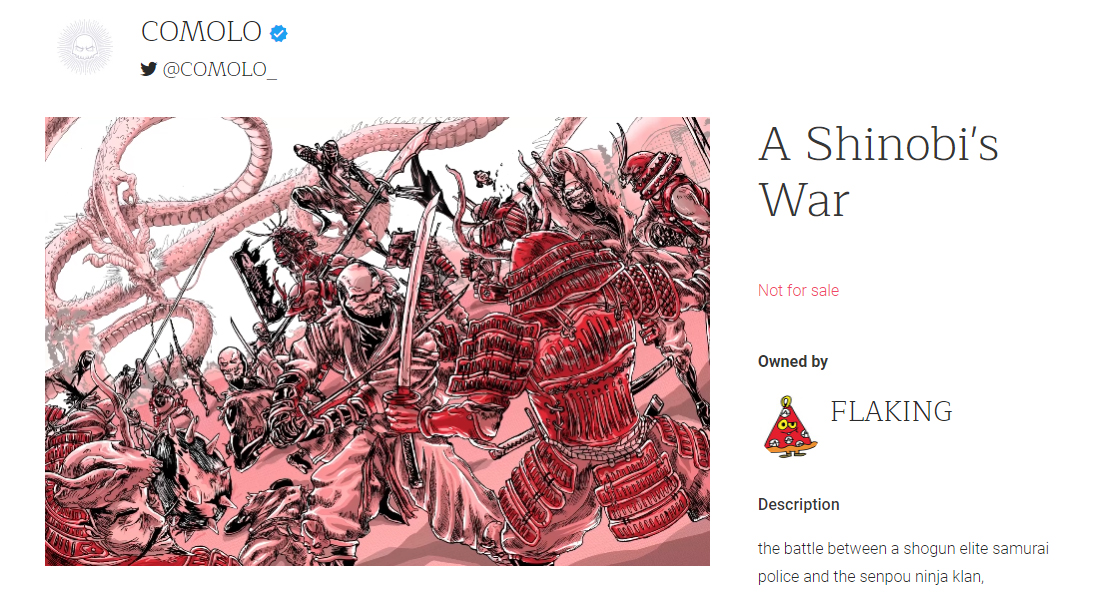 Congrats and thankyou for collecting A shinobi's war <a href="/IrishMurph1/">10run10</a> 🙏🙏🙏by purchasing this youll unlock the secret technique of the white dragon slash!
knownorigin.io/token/5535000

via <a href="/KnownOrigin_io/">KnownOrigin.io</a>