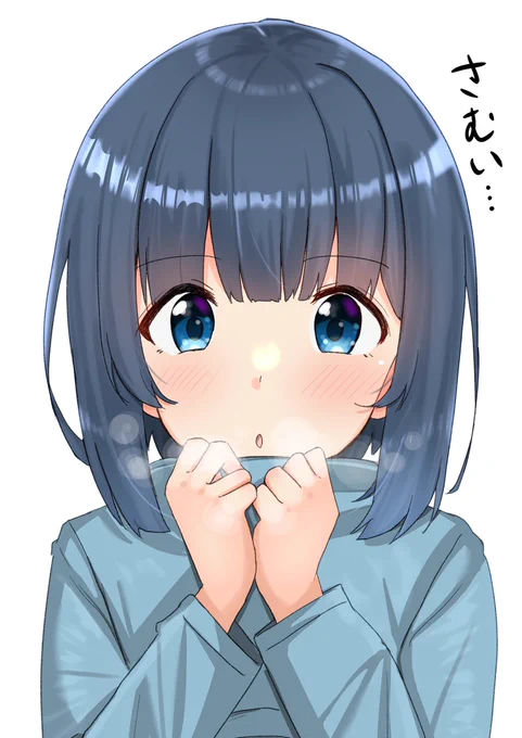 早起きして描いたひよりちゃん見て 