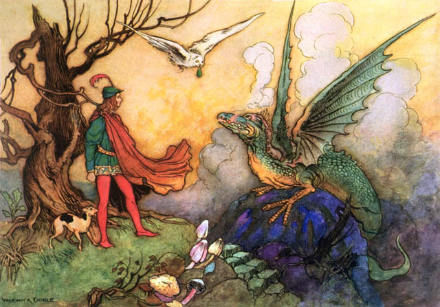 AmandaKespohl's tweet photo. “Fairy tales do not tell children the dragons exist. Children already know that dragons exist. Fairy tales tell children the dragons can be killed.”
― G.K. Chesterton
(Art by Warwick Goble)

#fairytales #fairytaleart #fairytaletuesday https://t.co/jVcsX50BLO