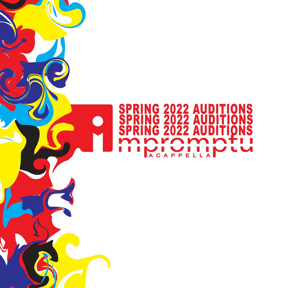 uwecimpromptu's tweet photo. Impromptu A Cappella is holding AUDITIONS!! 
•
On Thursday, February 10th at 6:30pm in Haas Fine Arts center, meet us in the lobby to audition!
‼️If you receive a callback it will be this evening‼️
•
See our Facebook or Instagram for more details! See you there! https://t.co/5YHl9hb5Mh