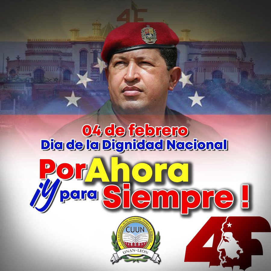 #Venezuela celebra hoy el día de la Dignidad Nacional, por ahora y para siempre un pueblo digno, un pueblo hermano 🤝 #4FPorAhoraYParaSiempre 
#4FLaRebelionPermanente