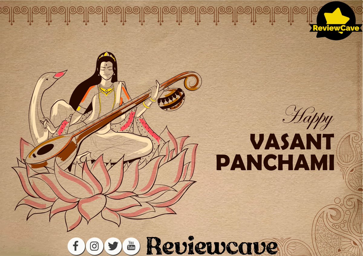 ReviewCave's tweet photo. I Pray That This Basant Panchami Festival Brings An Ocean Of Knowledge and Wisdom To Us. My Best Wishes To All Hindus Celebrating Basant Panchami.

#basantpanchami #saraswati #reviewcave https://t.co/bThXytAgZi