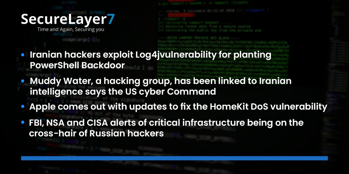 SecureLayer7's tweet photo. Global updates in cybersecurity for you; cybersecurity is an ever-evolving field as these updates indicate
#cybersecurity #hack #SecureLayer7 #cyberattack https://t.co/9Nd9WfV2eZ