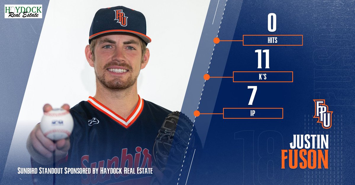 We think a no-hitter is grounds for tonight's Sunbird Standout.

#TeamFPU | #BackTheBirds