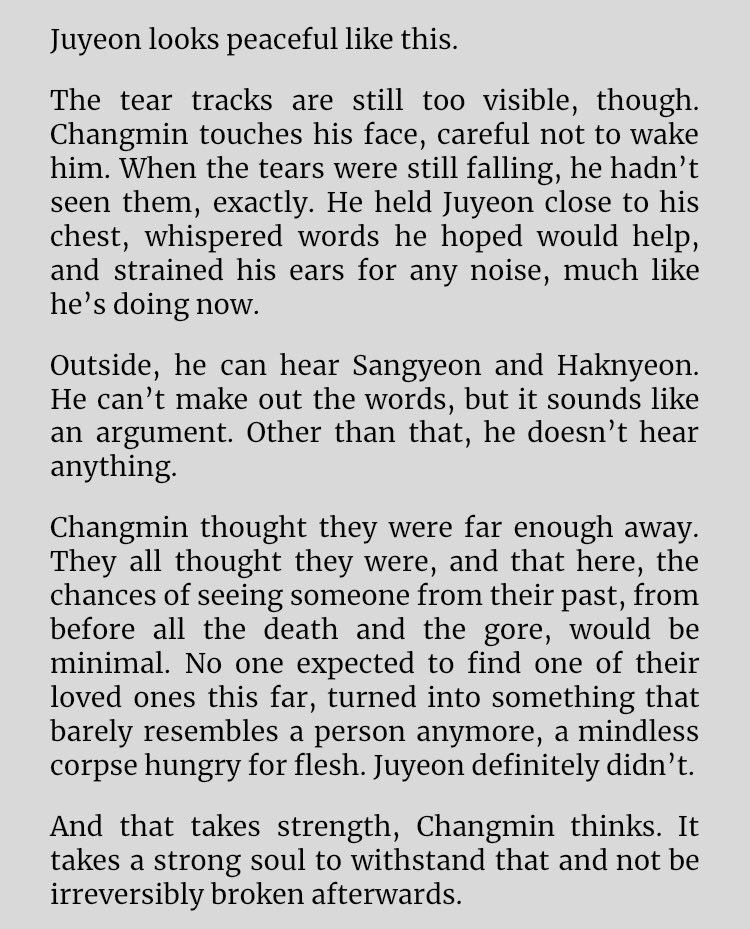 setfiretofervor's tweet photo. cw // brief mention of death and gore

#tigerinside2022 day 4 - jukyu, T, 300 words 

what is living if not surviving, and what is surviving if not persevering 🧟 https://t.co/nHIPqXil3s