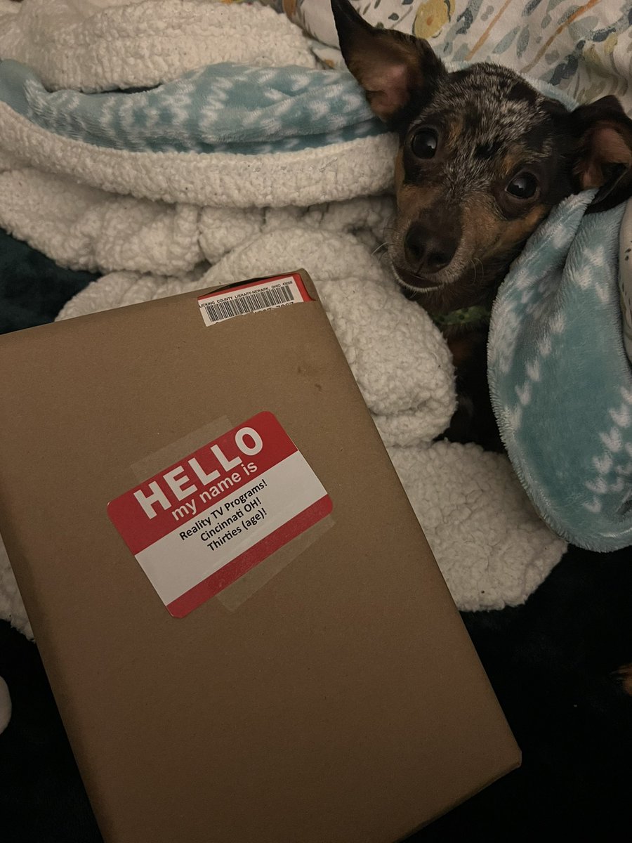 grubbs_aj's tweet photo. In preparation for Valentine’s Day, I agreed to go on a Blind Date tonight! We were set up by the @LCLibrary101 and if you want to participate visit the Downtown location and maybe meet your match! (Brought along my dog for protection) @csittenfeld https://t.co/O2yyH7belV