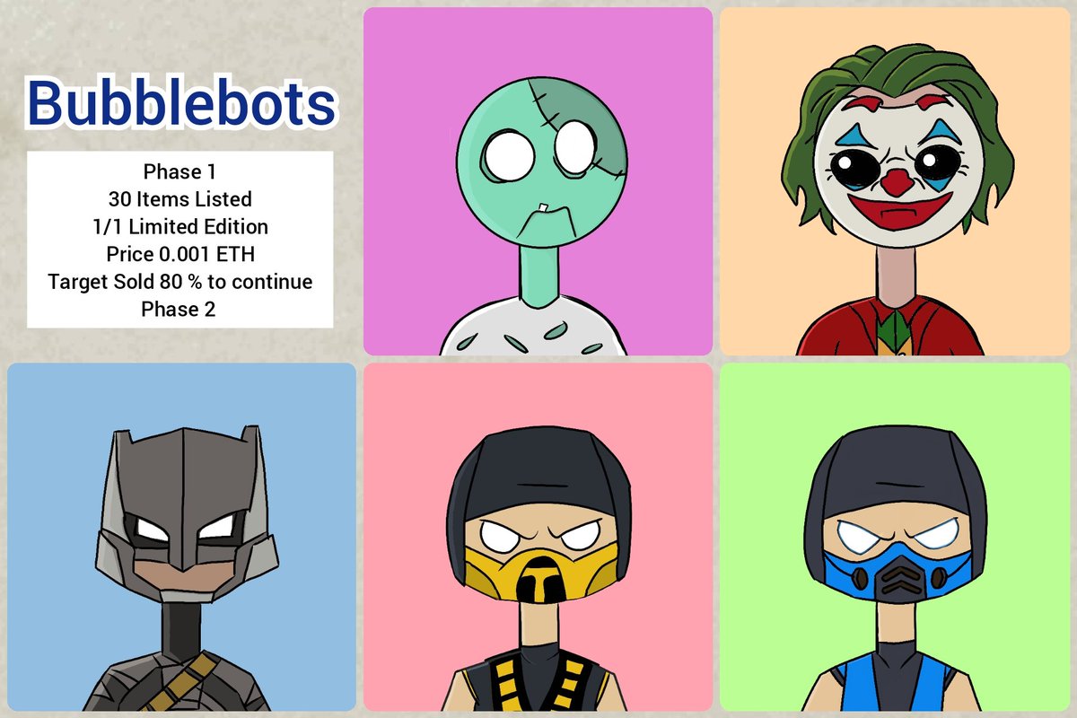 Bubblebots NFT tweet media
