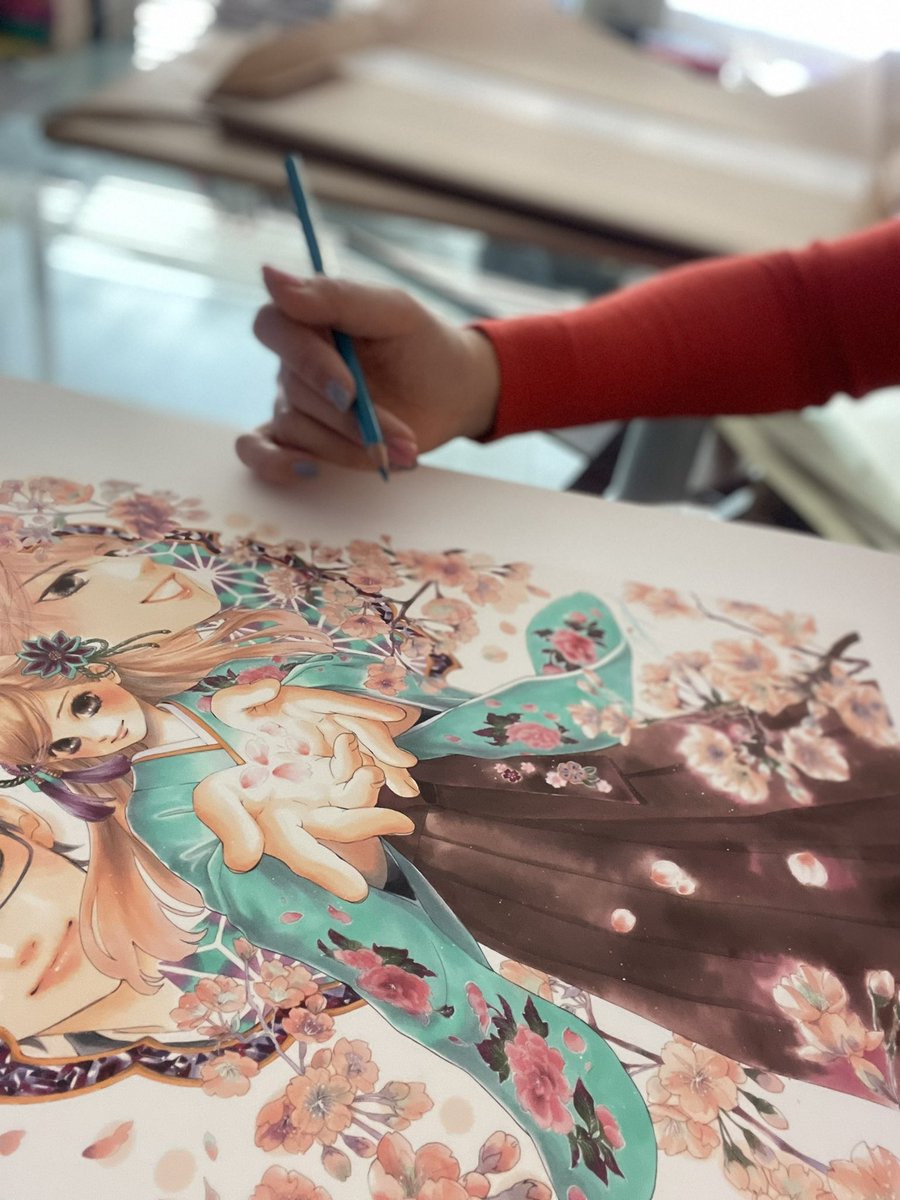 こんにちは。今日は先日のちはやふる原画展で購入いただいた複製原画へ