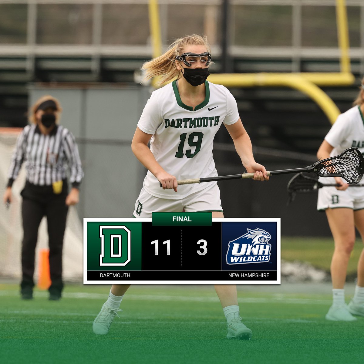 DartmouthWLax's tweet photo. That'll do it!

11-3 win over UNH to start the season! https://t.co/QBHPIajfKX