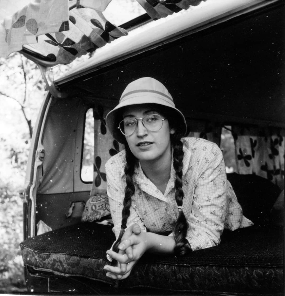 HeatherStivison's tweet photo. Remembering the bed in the back of our VW bus, and flower power curtains, and aviator specs, and no schedules. #hippie #History #memories #AnotherCentury #Volkswagen #flowerpower #blastfromthepast https://t.co/cgpjBePLHn