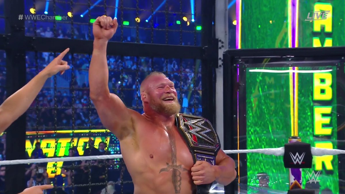 This is so wrong! Lashley didnt even get a chance to defend the title. True Robbery. RT <a href="/WWE/">WWE</a>: BROCK LESNAR IS THE NEW WWE CHAMPION!

<a href="/BrockLesnar/">Brock Lesnar</a> #WWEChamber