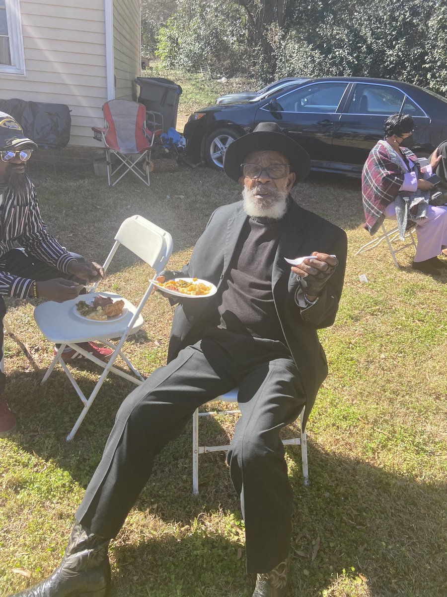 This is my Uncle Calvin. He, along with my Uncle Buck (RIP) were founding fathers of Black Bike Week in Myrtle Beach. He said to me ‘I used to be a bad boy. Motorcycles and wild women were my weakness’. You can’t see it, but he has his motorcycle glove on 👊🏾