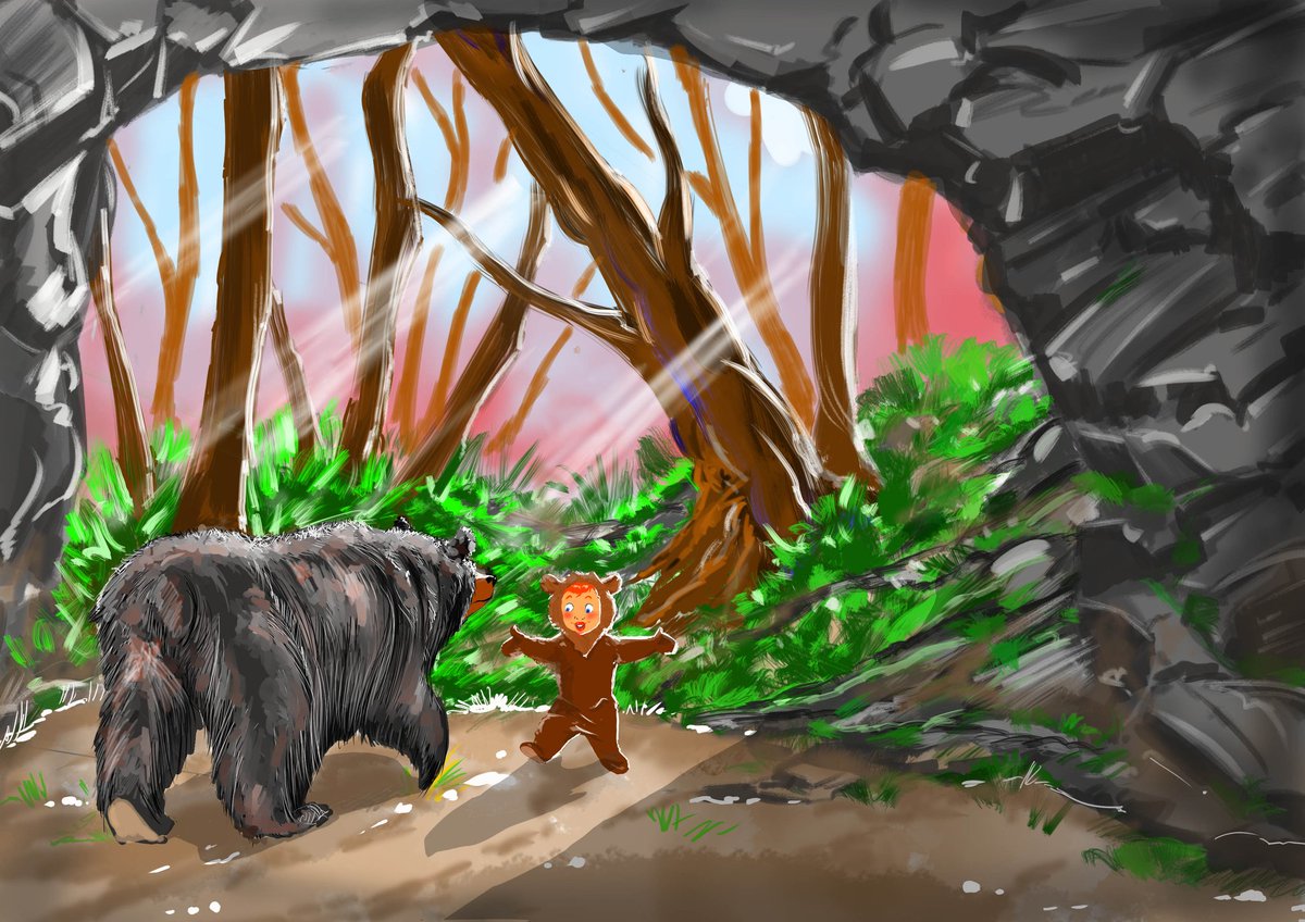 قصة الطفل والدب 
#قصص_اطفال #فنون   #اطفال #drawings  #ChildrensBooks