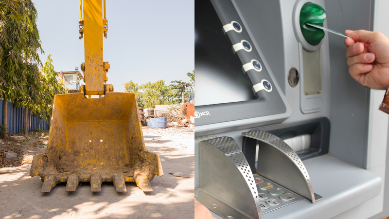 steveoatley's tweet photo. CHICAGO. Illinois – Thieves stole a backhoe from a construction site and rode it 20 miles away before using it to smash open an ATM last week.
Police said the backhoe was stolen from a construction site on the south side of the city. #ATM #Backhole
https://t.co/bMgqbeR1qL https://t.co/ddWDbu0ZOI