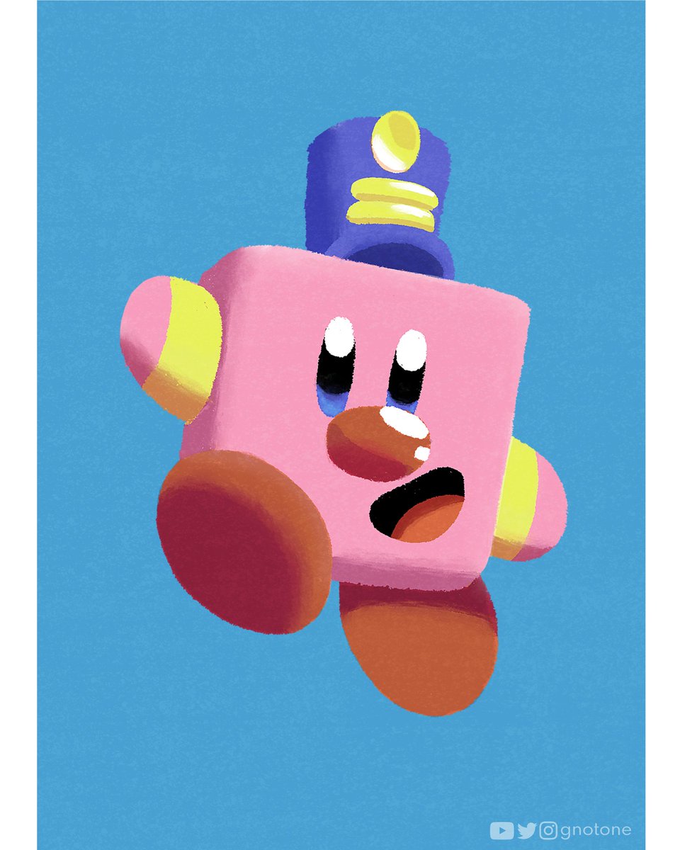 gnotone's tweet photo. Kirby + Artie = Pure Wholesomeness!! 🌈✨
A little something to celebrate my OC Artie Artblock's debut (Feb 18, 2019). 
-
#kirby #nintendo #nintendoswitch #gaming #mashup https://t.co/nmMgvfn4hX