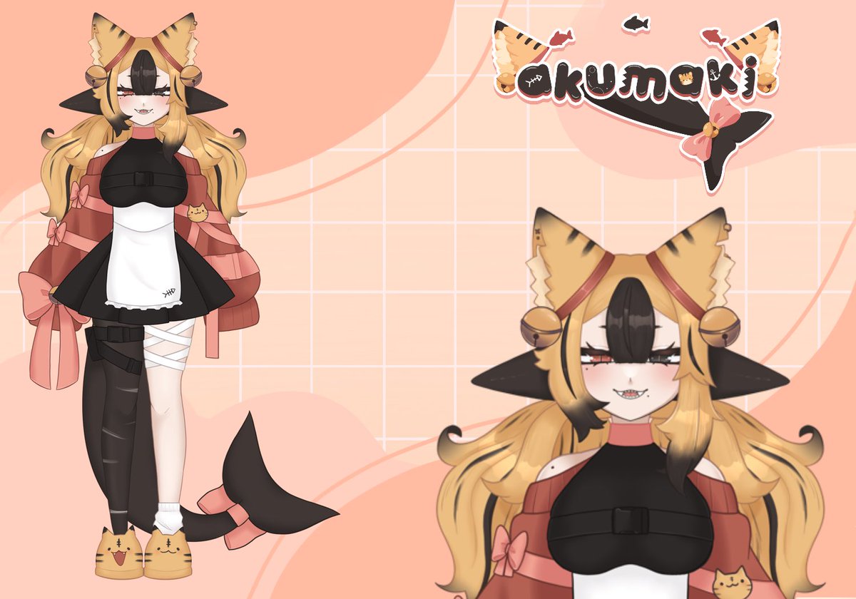 akumakiVT's tweet photo. ✨🎀MODEL REVEAL🎀✨

waaaa thank you guys for all the support !! here’s my new model~

i hope you guys like it (๑˃ᴗ˂)ﻭ

model art: @.zinniecaliborn 
logo: @.piopiochii 

[#VTuberUprising |#ENVtubers | #modelreveal |#Vtubers ] https://t.co/yAoTlQoNM8