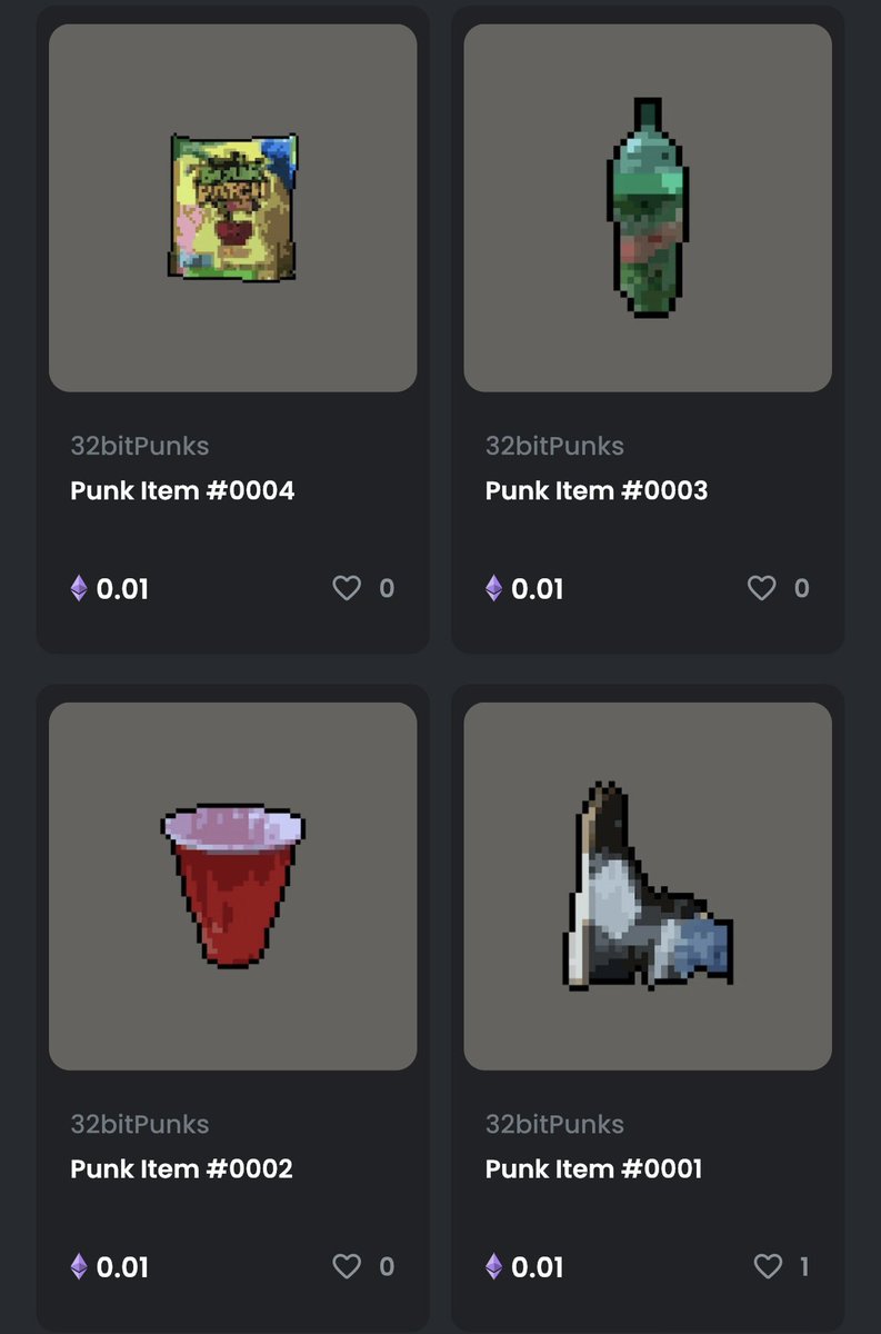 32bitPunks's tweet photo. Just minted!!! Get them while you can!! https://t.co/LBdSQF7KM2 #NFTCommunity #NFTCollection #NFT #NFTs #Crypto #cryptocurrency @opensea #DumpsterDorks #dorkout https://t.co/Xtl59SrN3y