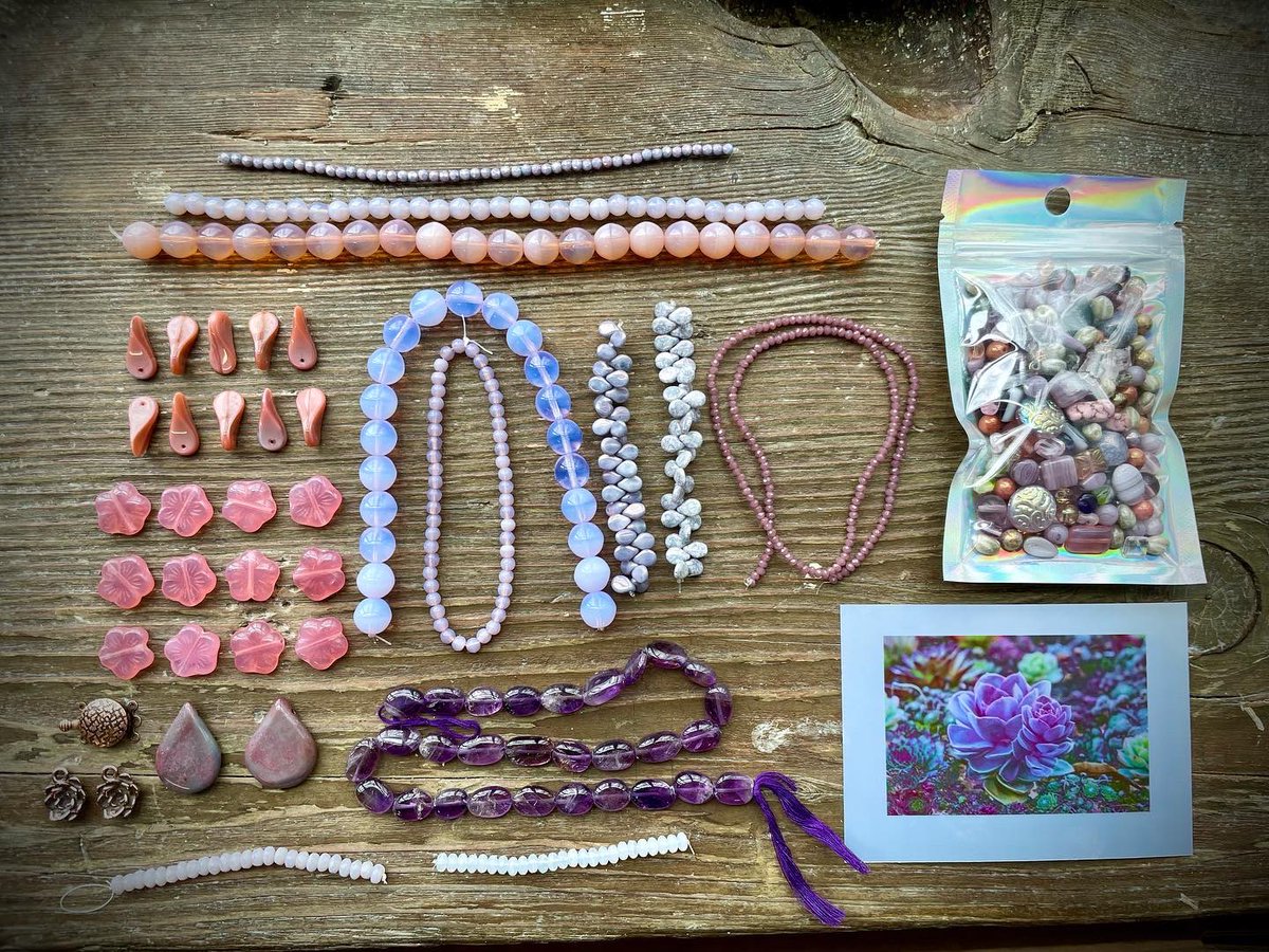 AllegoryGallery's tweet photo. We just debuted a new Design Challenge Kit—Desert Succulent—this morning during our Great Bead Extravaganza presentation. We think you’ll love it! Only a few of these kits were made, so be sure to get yours before they’re gone—they are selling quickly!

https://t.co/Xbf4RYjIF8 https://t.co/CT8OACNckQ