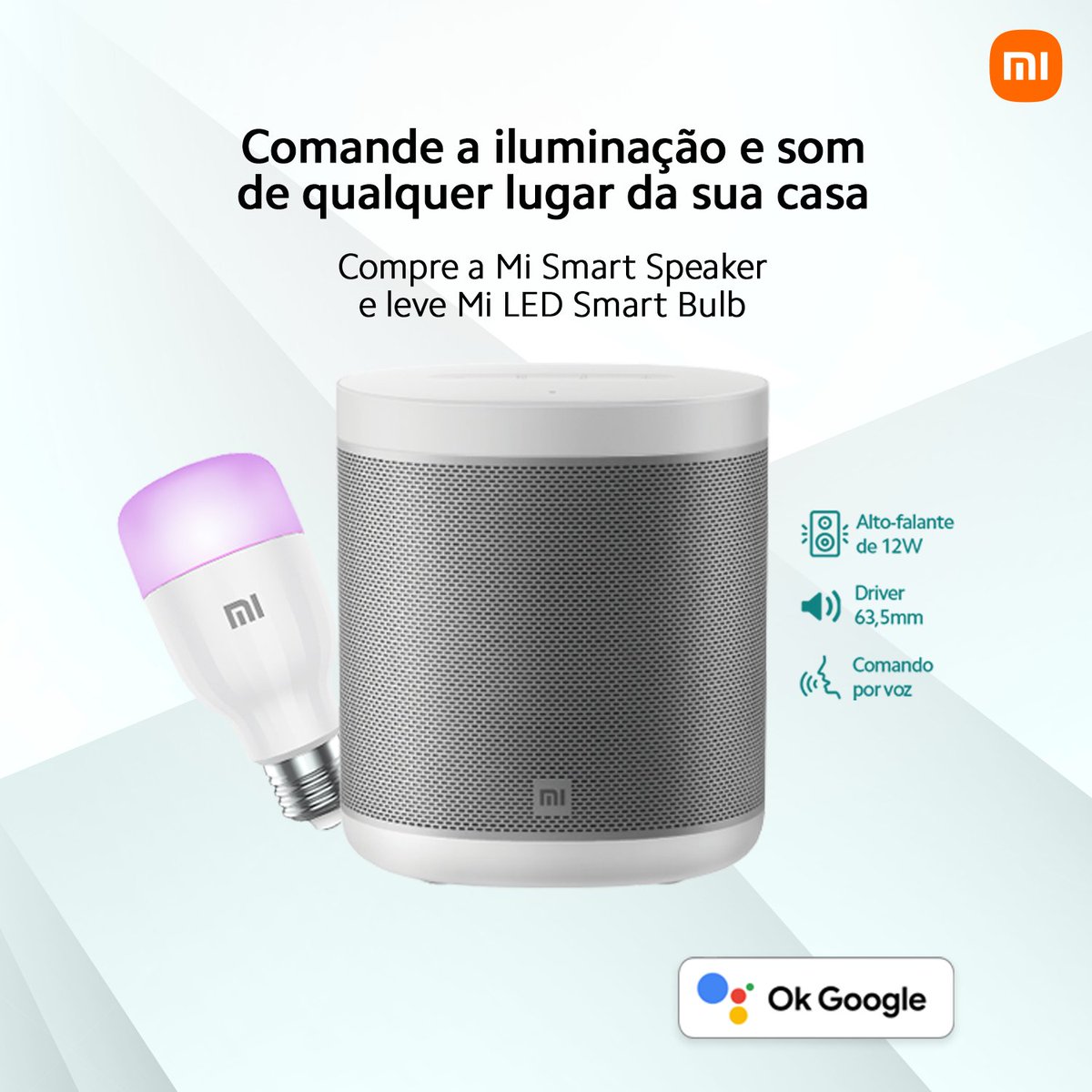 XiaomiBrasil's tweet photo. Aproveite a promoção do https://t.co/2L5CgRpBVw para começar a deixar a sua casa mais inteligente! https://t.co/K5c7Yh24kV
Colocando a #MiSmartSpeaker e a #MiLEDSmartBulb juntas no carrinho, a minha lâmpada inteligente sai de graça! 😉 https://t.co/8CIO6hgVD3
