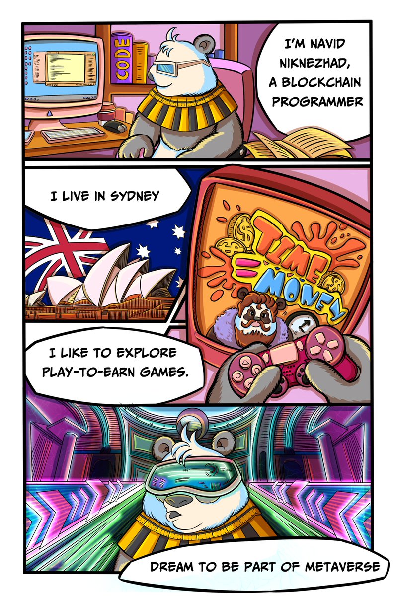 Who else is like our panda #9942?

#PlayToEarn #Metaverse #NFT #comic