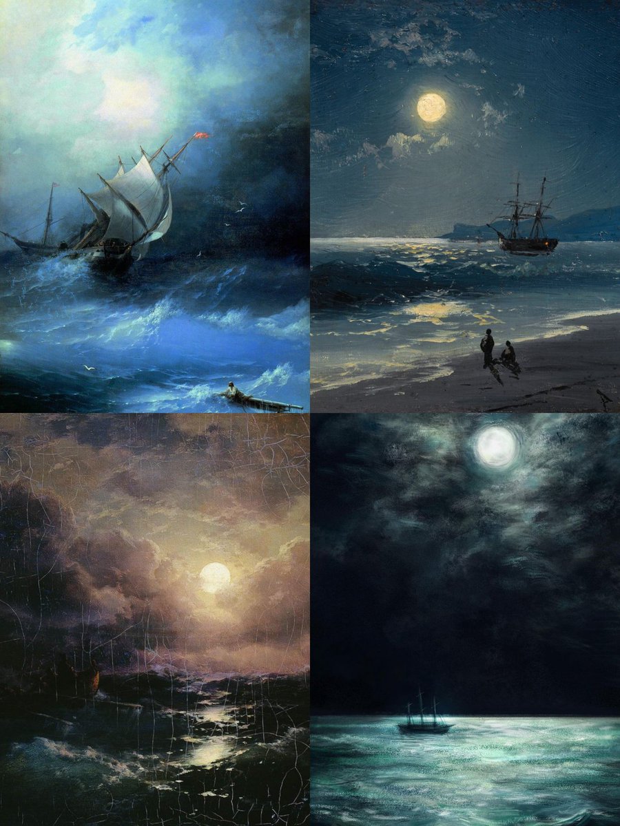 pogildov's tweet photo. paintings by ivan aivazovsky https://t.co/wDvUNdyip9