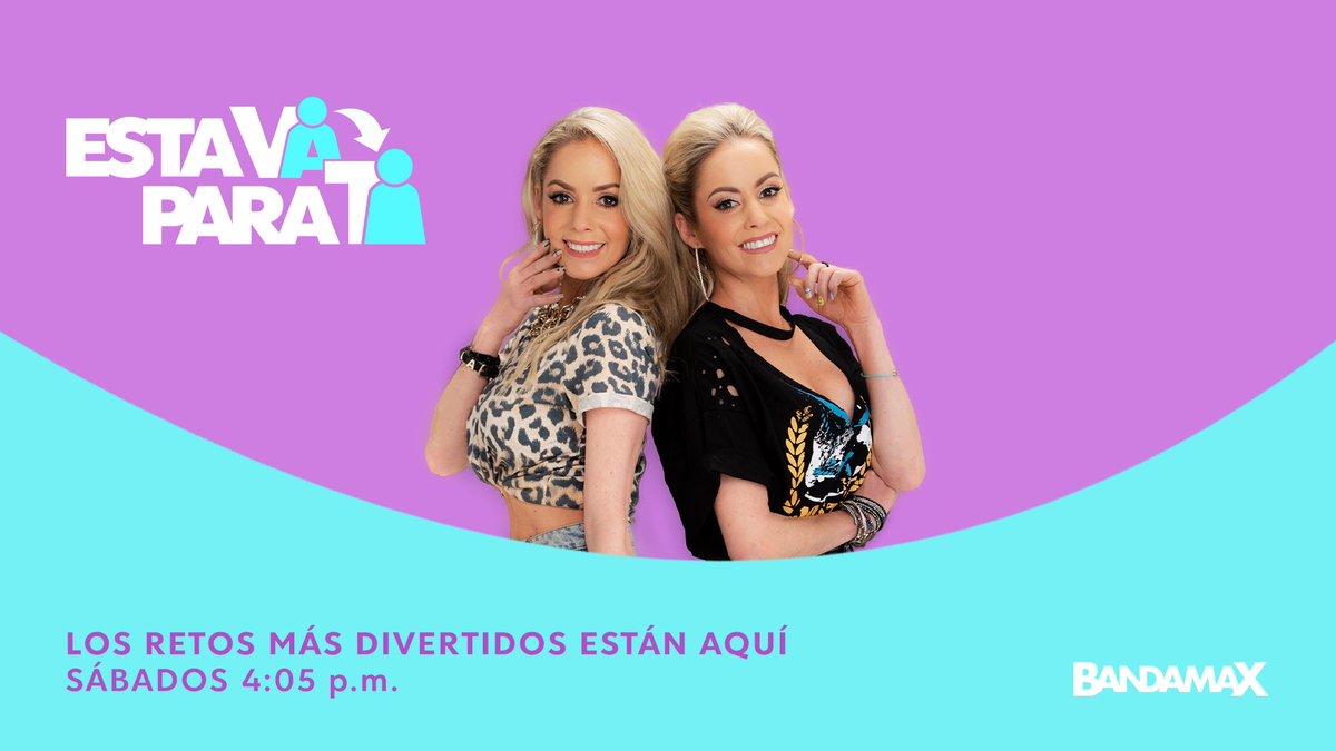 ¡#EstaVaParaTi cambia de horario! Ahora los retos más divertidos de <a href="/MelissaLeonB/">MeLissa León♥</a> y <a href="/melinna_leon/">Melinna</a> llegan todos los sábados a las 4:05 p. m., ¡solo por #Bandamax! 🤠