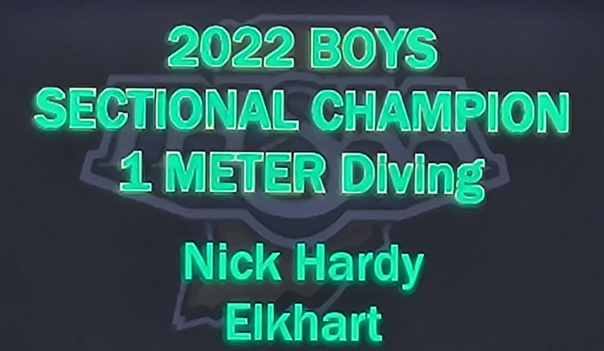 Congrats Nick!  SECTIONAL CHAMP!!