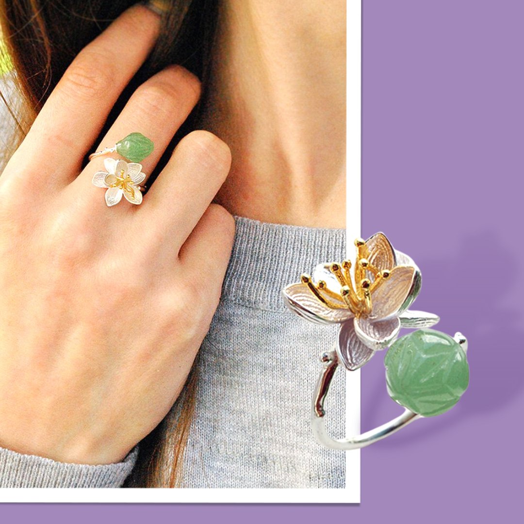 LoveLotusFun's tweet photo. Bring the beauty and delicate nature of the lotus flower to your finger with the Lotus Whispers Ring II. Wear this ring as an affirmation of your inner beauty and enlightenment.

 SHOP: https://t.co/lDEE5Kl8G0. https://t.co/CyZONm0Ow0