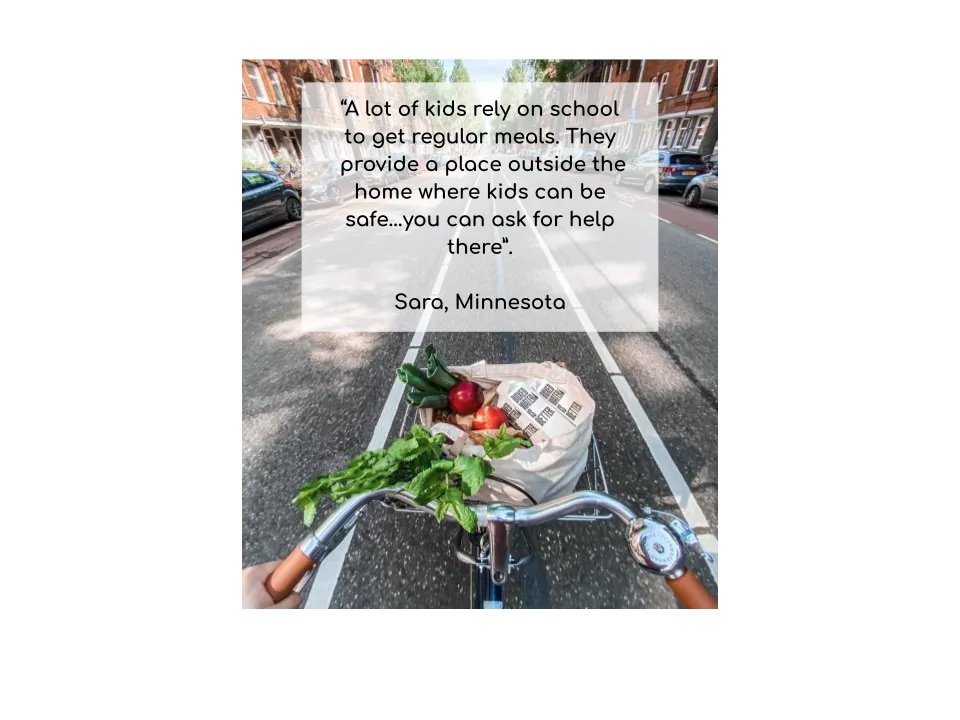 “People can’t think about thriving until they are able to stop thinking about just existing.” Sara, MN 

Click onto our website to read more on "What makes a thriving community?" 
100daysofconversations.org/insight-what-m…