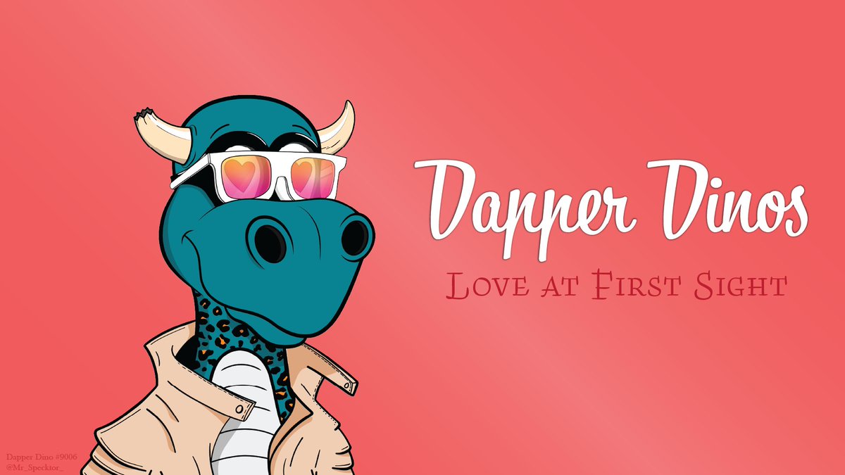 GM, Friends!

A few days late for valentines, but I just found this Dino yesterday and this was too obvious to me

I hope everybody has a dapper day!

#SaveTheDinos #NFT #NFTs #DapperDay #DapperDinos