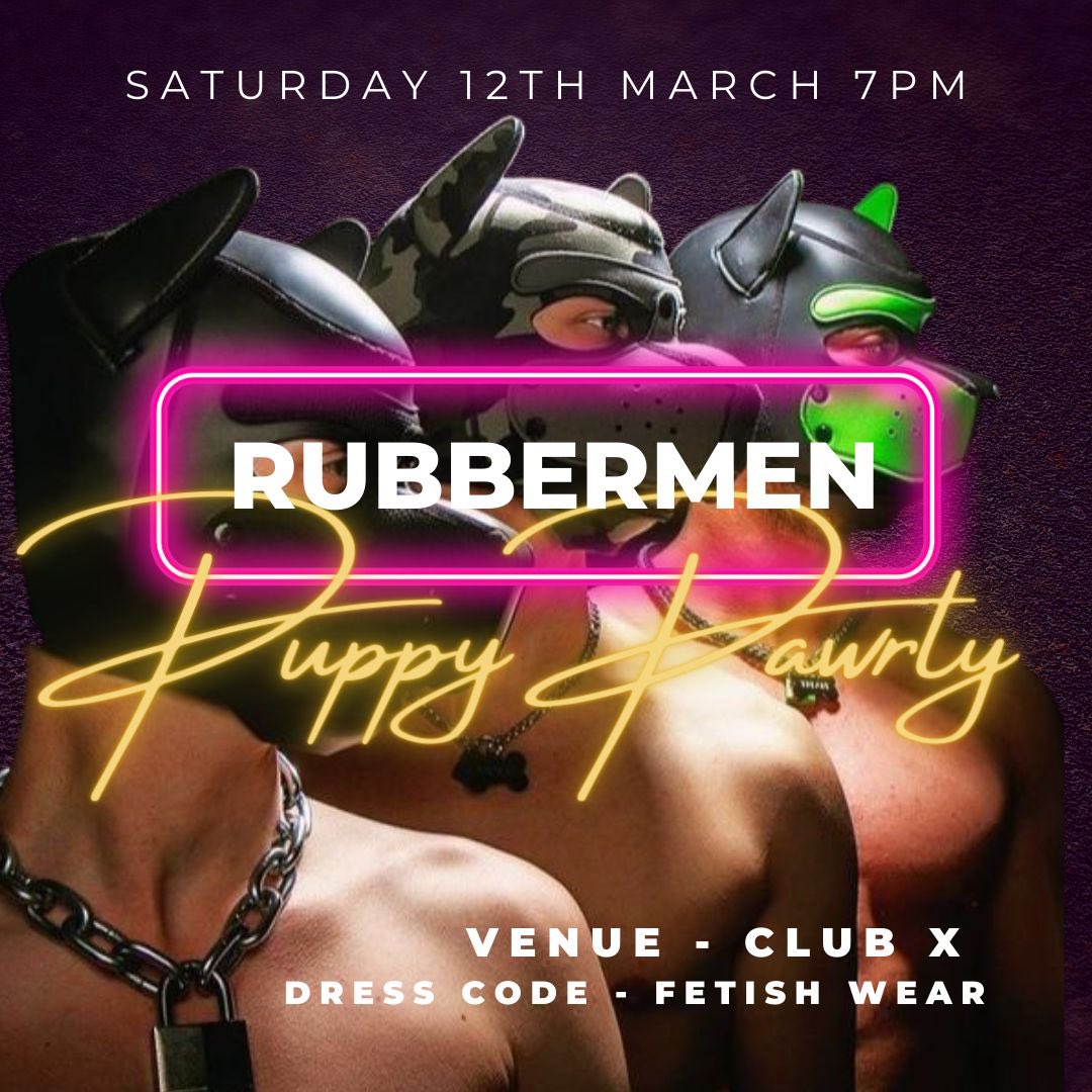 Who let the dogs out!

Calling all pups and rubber enthusiasts! Next event….

#rubber #rubbermen #makeglasgowshiny #paw #bellyrubs