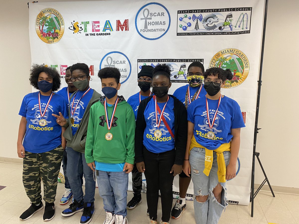 stem_jfk's tweet photo. Go JFK!!!!! @CostaDevito @stem_jfk @MDCPSRobotics @E_Claude7 @1pamtaylor @jfkffa @MDCPSSci @JFK_Middle @ariodzernbc6 https://t.co/N0tcoFqjKH
