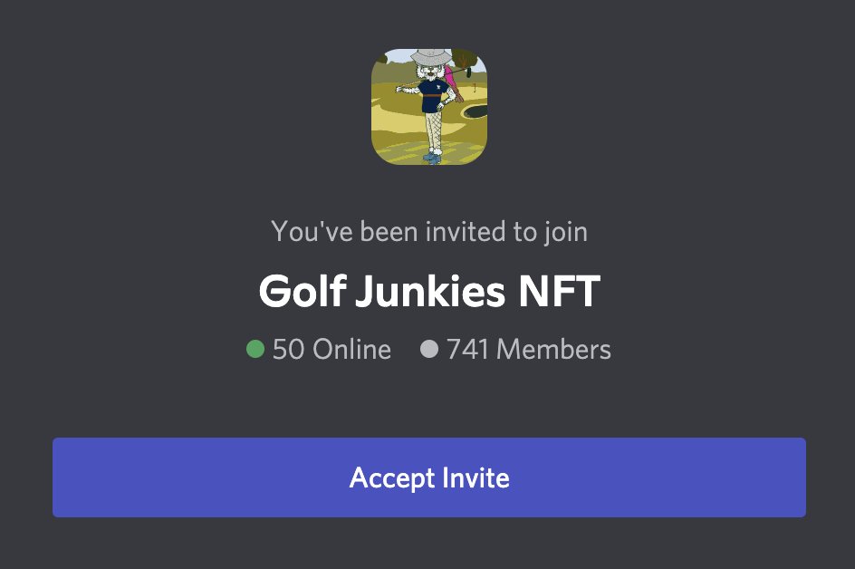 Golf Junkies (GolfJunkiesNFT) Twitter