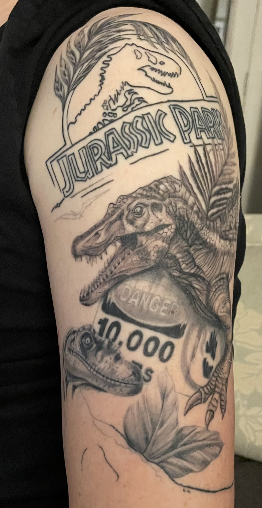 Ben on Twitter Completed my second JP tattoo session of many to come  Working progress JurassicWorldDominion JurassicPark  httpstcosg0A6XSJtj  Twitter