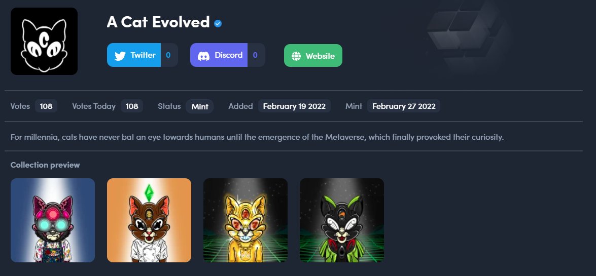 nftfeed_listed's tweet photo. We have just listed @acatevolved on NFTFeed! 🔥

https://t.co/cDjzoiXKRE
#Ethereum #ethereumNFT #nft #EthereumClassic https://t.co/cGrOQfUg5b