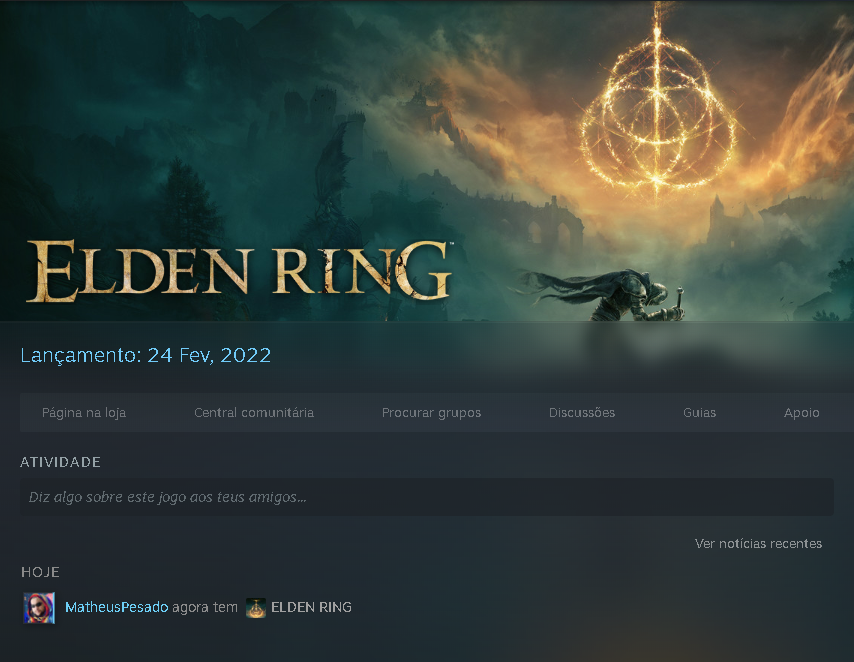 MatheusPesado's tweet image. Vamo ver se esse tal anel do Elden é bom memo 👌