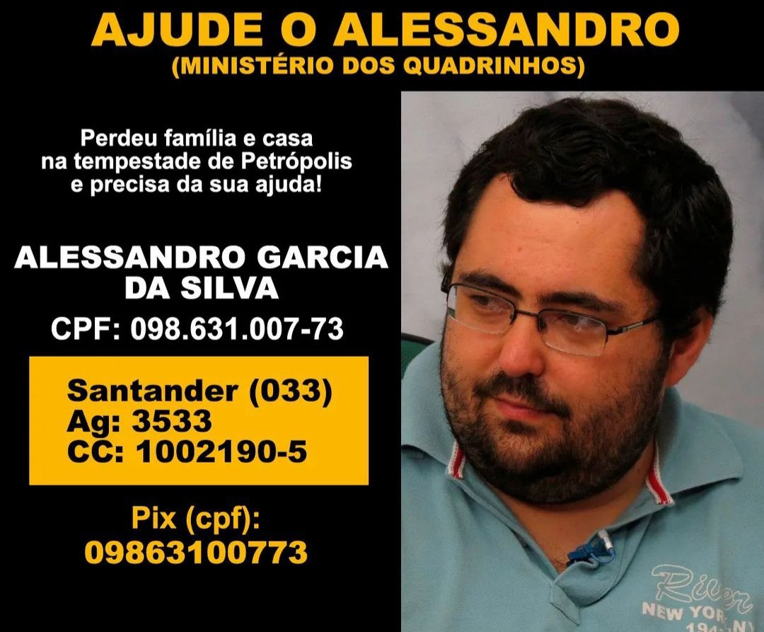 Skript_Editora's tweet photo. O querido Alessandro Garcia do @minquadrinhos precisa da nossa ajuda.  
Seguem os dados. Se não puder contribuir,  divulgue. https://t.co/Ffv4jKYcSZ