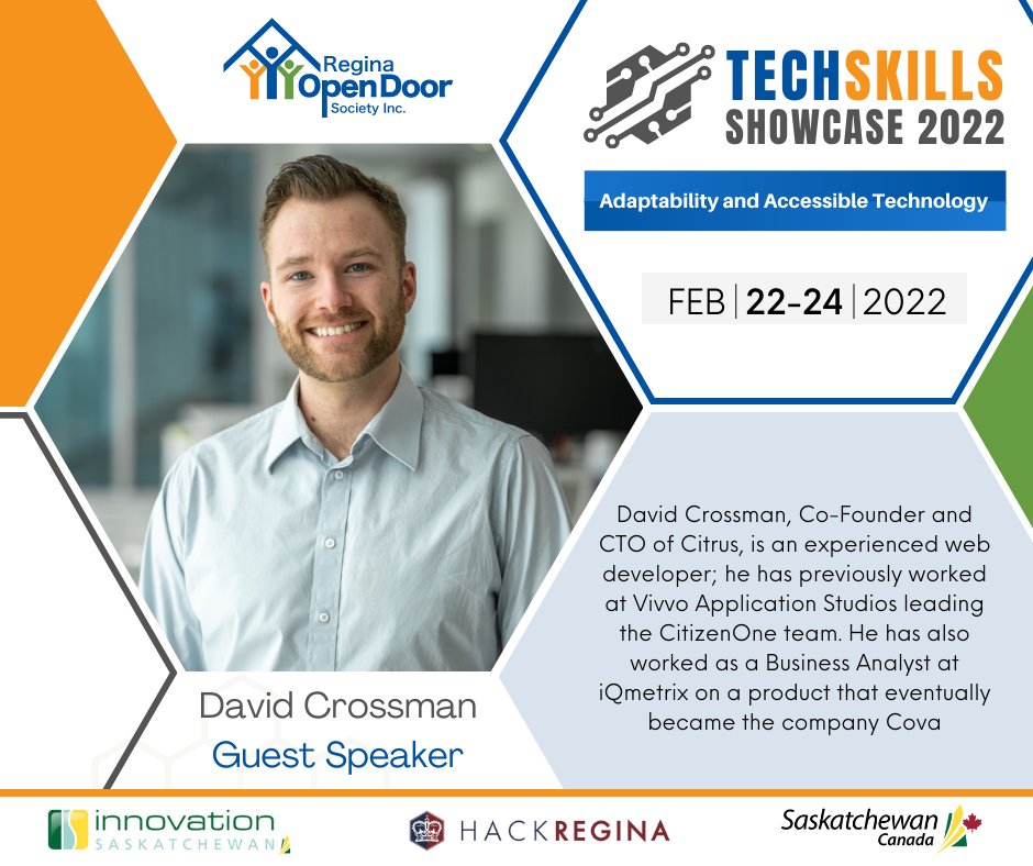 ReginaOpenDoor's tweet image. Meet our Tech Skills Showcase guest speakers!  @AaronGenest  President of @thinkSaskTech and the representative for Siemens Software, @DJCrossman, Co-Founder and CTO of @Citrus__Tech and Anuradha Tandukar  Program Coordinator at @colabsyxe 
rods.sk.ca/pages/tech-ski…
#sasktech