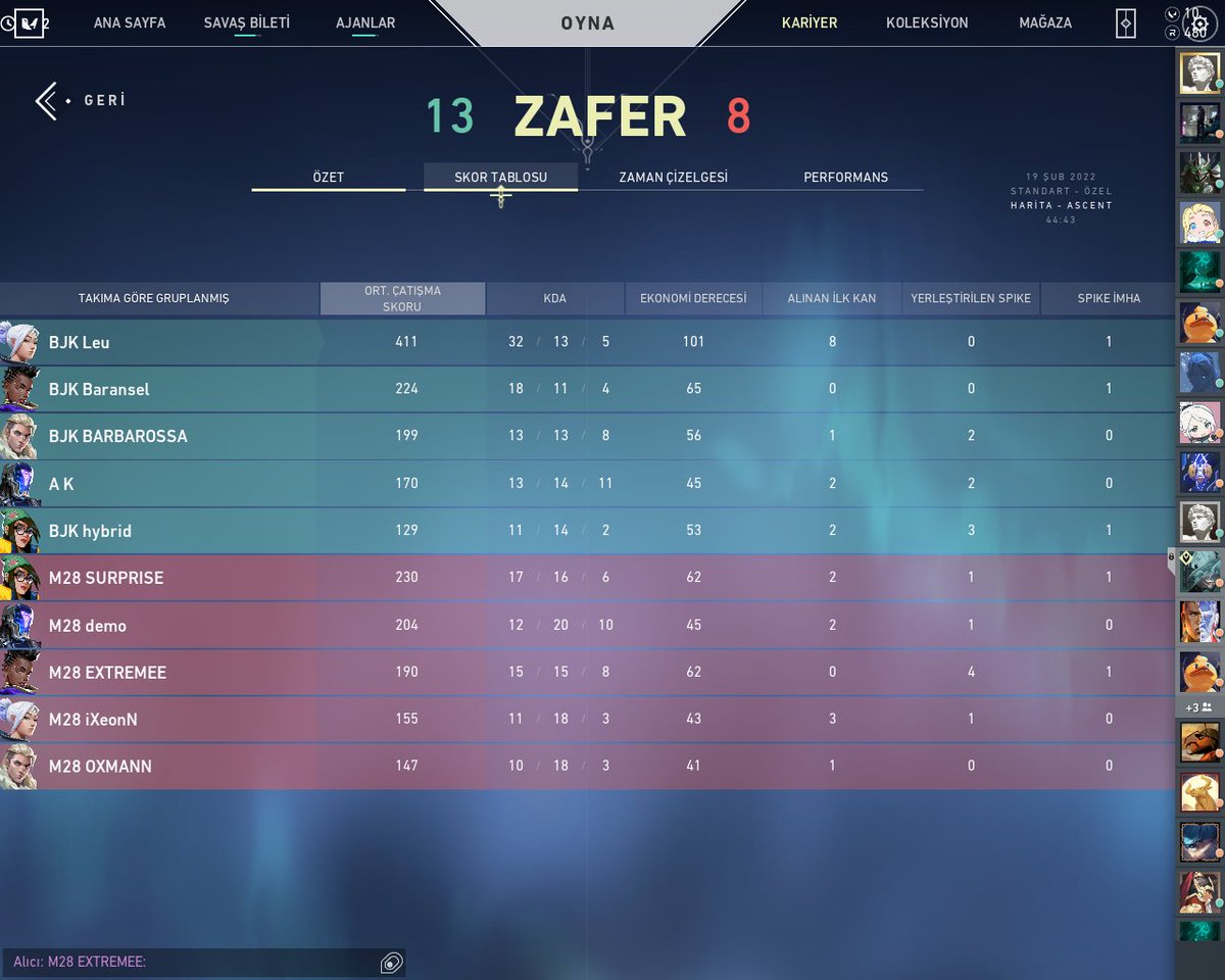 2-0 gg wp @tdemiralesports  elinize sağlık son 4 lets go