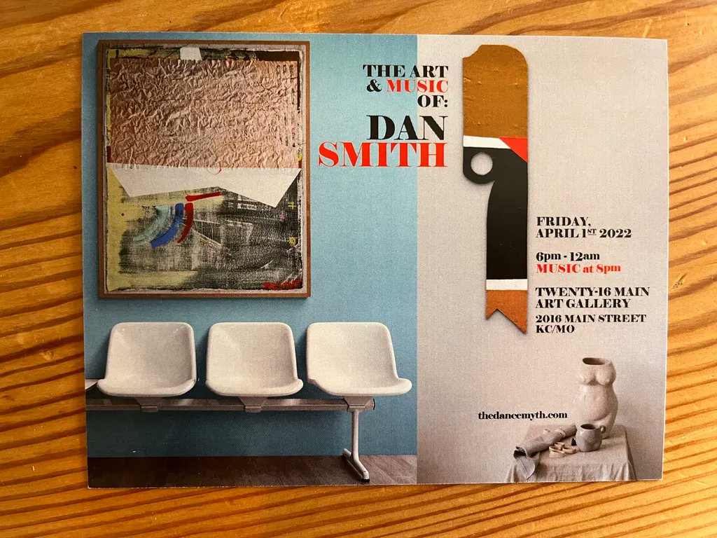 Mark your calendars for my next show! I'll be playing a live solo show featuring most all of my new poetry record, AND I will be showing my paintings that I have been working on. April 1st 2022 in Kansas City Missouri. Details are up on my website now buff.ly/3uUiGaG